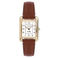 Coach Page ladies' brown leather strap watch £150