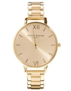 olivia burton big dial gold bracelet watch £95