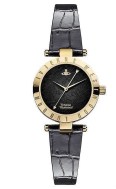 Vivienne Westwood Westbourne black leather strap watch £190